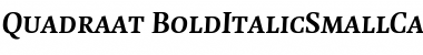 Quadraat Bold Italic Font