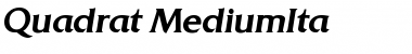 Download Quadrat-MediumIta Font Download Quadrat-MediumIta Font