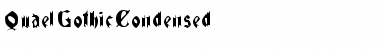 Download QuaelGothicCondensed Font Download QuaelGothicCondensed Font