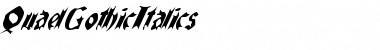 Download QuaelGothicItalics Font Download QuaelGothicItalics Font