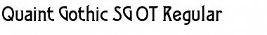 Download Quaint Gothic SG OT Font Download Quaint Gothic SG OT Font