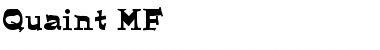 Download Quaint MF Font Download Quaint MF Font