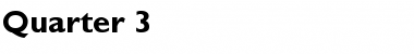 Download Quarter 3 Font Download Quarter 3 Font