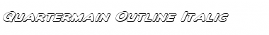 Download Quartermain Outline Italic Font Download Quartermain Outline Italic Font