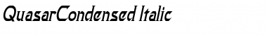 Download QuasarCondensed Font Download QuasarCondensed Font