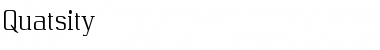 Download Quatsity Font Download Quatsity Font