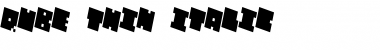 Download QUBE THIN Font Download QUBE THIN Font