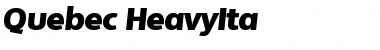 Download Quebec-HeavyIta Font Download Quebec-HeavyIta Font