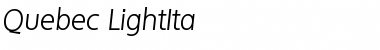 Download Quebec-LightIta Font Download Quebec-LightIta Font