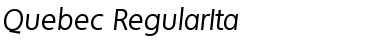 Download Quebec-RegularIta Font Download Quebec-RegularIta Font