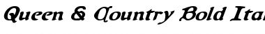 Download Queen & Country Bold Italic Font Download Queen & Country Bold Italic Font