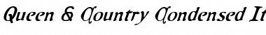 Download Queen & Country Condensed Italic Font Download Queen & Country Condensed Italic Font
