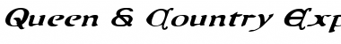 Download Queen & Country Expanded Italic Font Download Queen & Country Expanded Italic Font