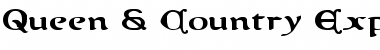Download Queen & Country Expanded Font Download Queen & Country Expanded Font