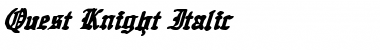 Download Quest Knight Italic Font Download Quest Knight Italic Font