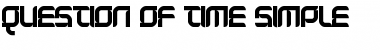 Download Question of time simple Font Download Question of time simple Font