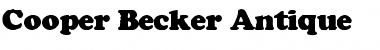 Download Cooper Becker Antique Font Download Cooper Becker Antique Font