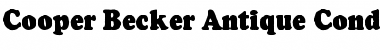 Download Cooper Becker Antique Cond Font Download Cooper Becker Antique Cond Font