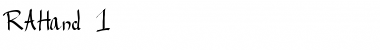 Download RAHand Font Download RAHand Font