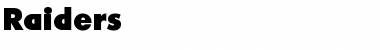 Download Raiders Font Download Raiders Font