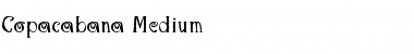 Download Copacabana Medium Font Download Copacabana Medium Font