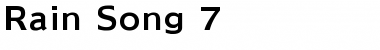 Download Rain Song 7 Font Download Rain Song 7 Font