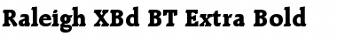 Download Raleigh XBd BT Font Download Raleigh XBd BT Font