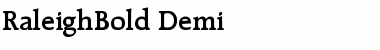Download RaleighBold-Demi Font Download RaleighBold-Demi Font