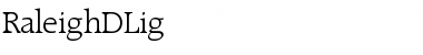 Download RaleighDLig Font Download RaleighDLig Font