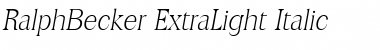 Download RalphBecker-ExtraLight Font Download RalphBecker-ExtraLight Font
