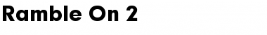 Download Ramble On 2 Font Download Ramble On 2 Font