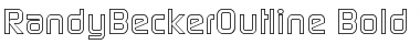 Download RandyBeckerOutline Font Download RandyBeckerOutline Font
