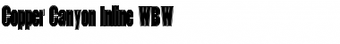 Download Copper Canyon Inline WBW Font Download Copper Canyon Inline WBW Font