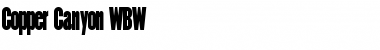Download Copper Canyon WBW Font Download Copper Canyon WBW Font