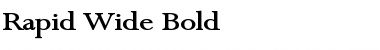 Download Rapid Wide Font Download Rapid Wide Font