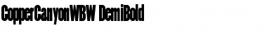 Download CopperCanyonWBW Font Download CopperCanyonWBW Font
