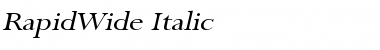Download RapidWide Font Download RapidWide Font