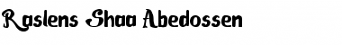Download Raslens Shaa Abedossen Font Download Raslens Shaa Abedossen Font