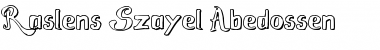 Download Raslens Szayel Abedossen Font Download Raslens Szayel Abedossen Font