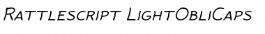 Download Rattlescript-LightObliCaps Font Download Rattlescript-LightObliCaps Font
