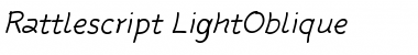 Download Rattlescript-LightOblique Font Download Rattlescript-LightOblique Font