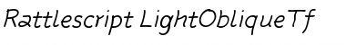 Download Rattlescript-LightObliqueTf Font Download Rattlescript-LightObliqueTf Font