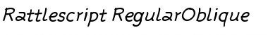 Download Rattlescript-RegularOblique Font Download Rattlescript-RegularOblique Font
