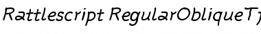 Download Rattlescript-RegularObliqueTf Font Download Rattlescript-RegularObliqueTf Font