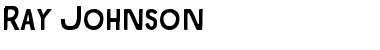 Download Ray Johnson Font Download Ray Johnson Font