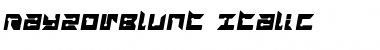 Download RayzorBlunt Italic Font Download RayzorBlunt Italic Font
