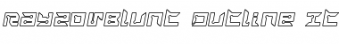 Download RayzorBlunt Outline Italic Font Download RayzorBlunt Outline Italic Font