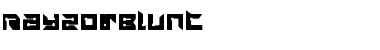Download RayzorBlunt Font Download RayzorBlunt Font
