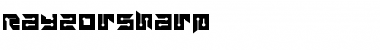 Download RayzorSharp Font Download RayzorSharp Font