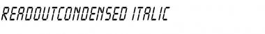 Download ReadoutCondensed Font Download ReadoutCondensed Font